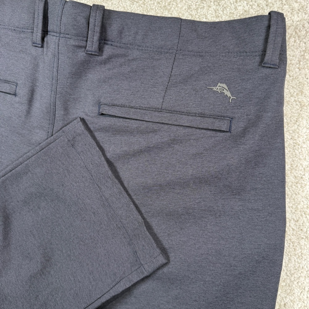 Tommy Bahama Boracay Performance Pants Mens 36x26 Navy Blue Marl Stretch